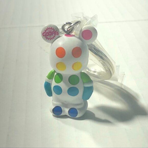 NWOT Rare Disney Vinylmation Series 8 Keychain Goofy's Candy Co Polka Dot - Picture 5 of 7